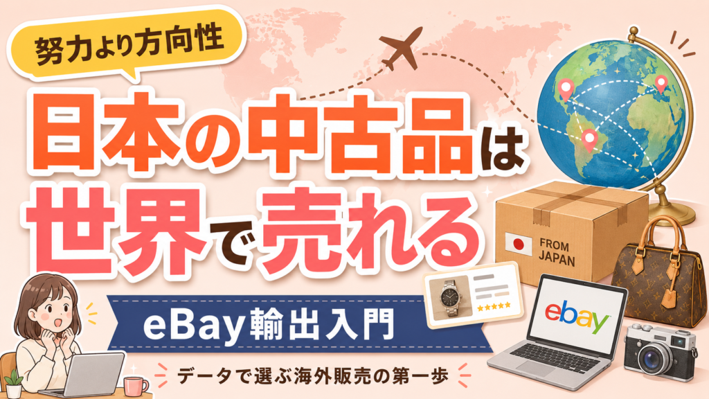 日本の中古品は世界で売れる eBay輸出入門